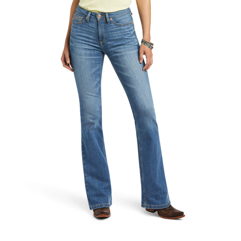 Ariat Jeans Damen - R.E.A.L. High Rise Daniela Boot Cut Blau ( LNGRW-0748 )